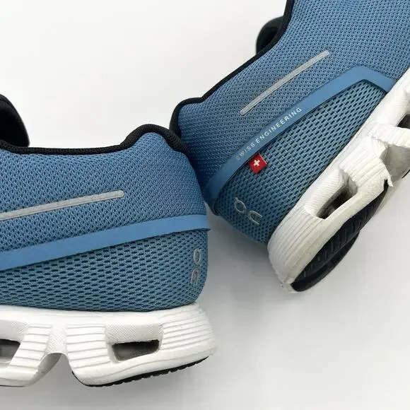 On Cloud 5 Running Shoes Mens Size 12 Niagara Blue Black Sneakers 59.98915 - Picture 6 of 9